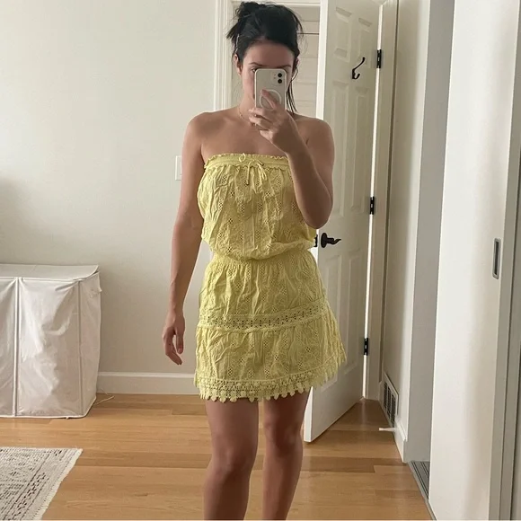 Melissa Odabash | Dresses | Melissa Odabash Yellow Strapless Sundress |  Poshmark